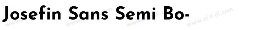 Josefin Sans Semi Bo字体转换